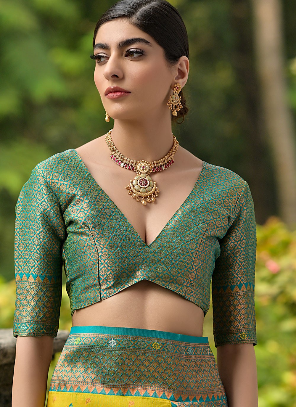 Classic Saree Woven Yellow Banarasi Silk Saree S13049
