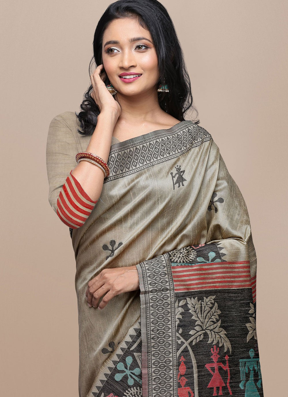 Woven Raw Silk Saree - S11865