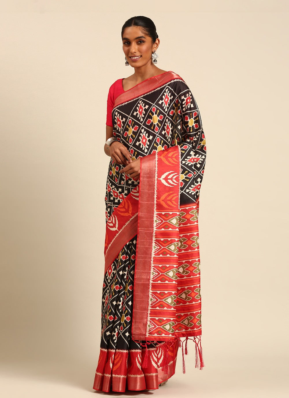 Casual Digital Print Cotton Saree - S7484