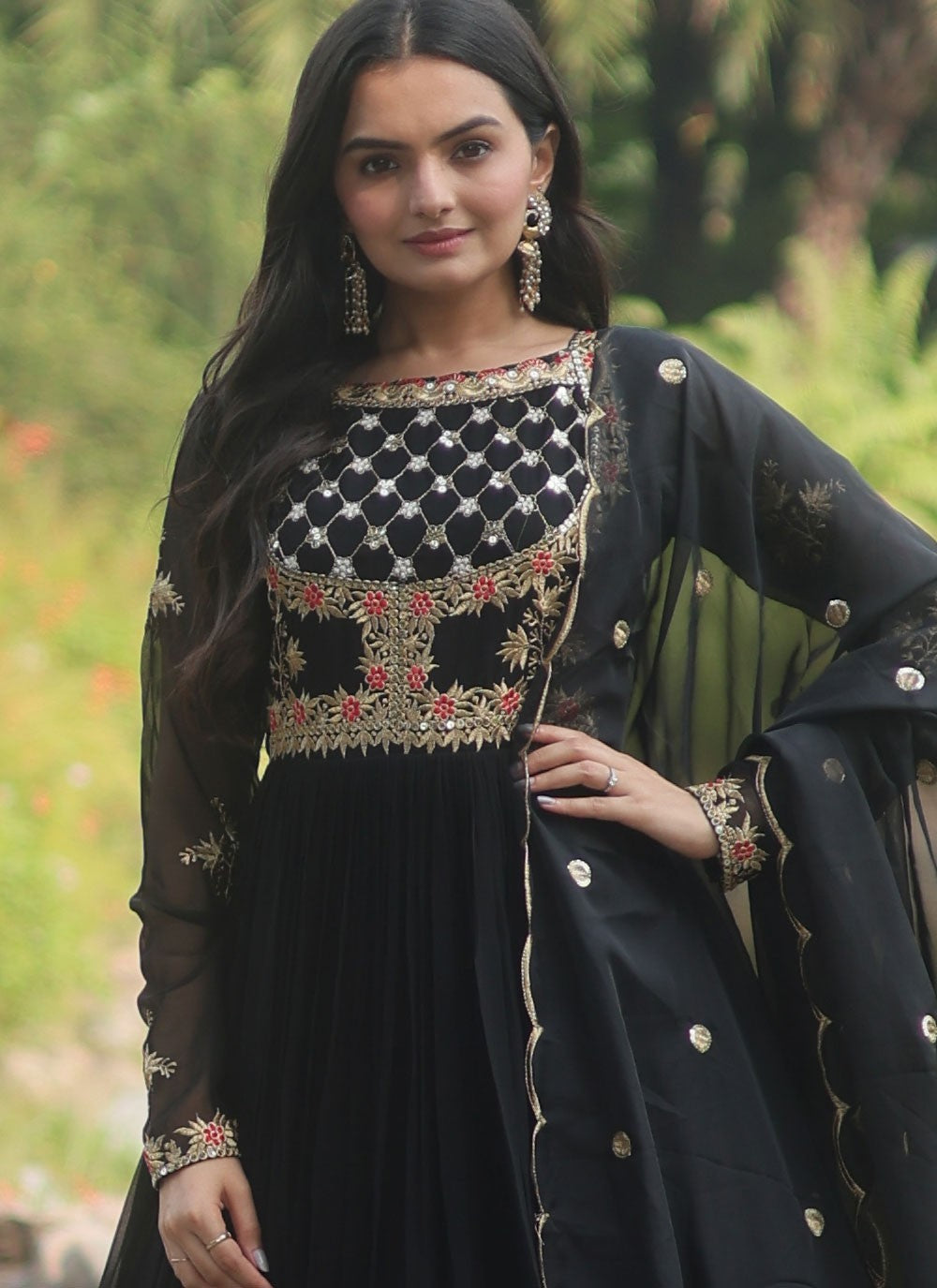 Faux Georgette Gown - G1257