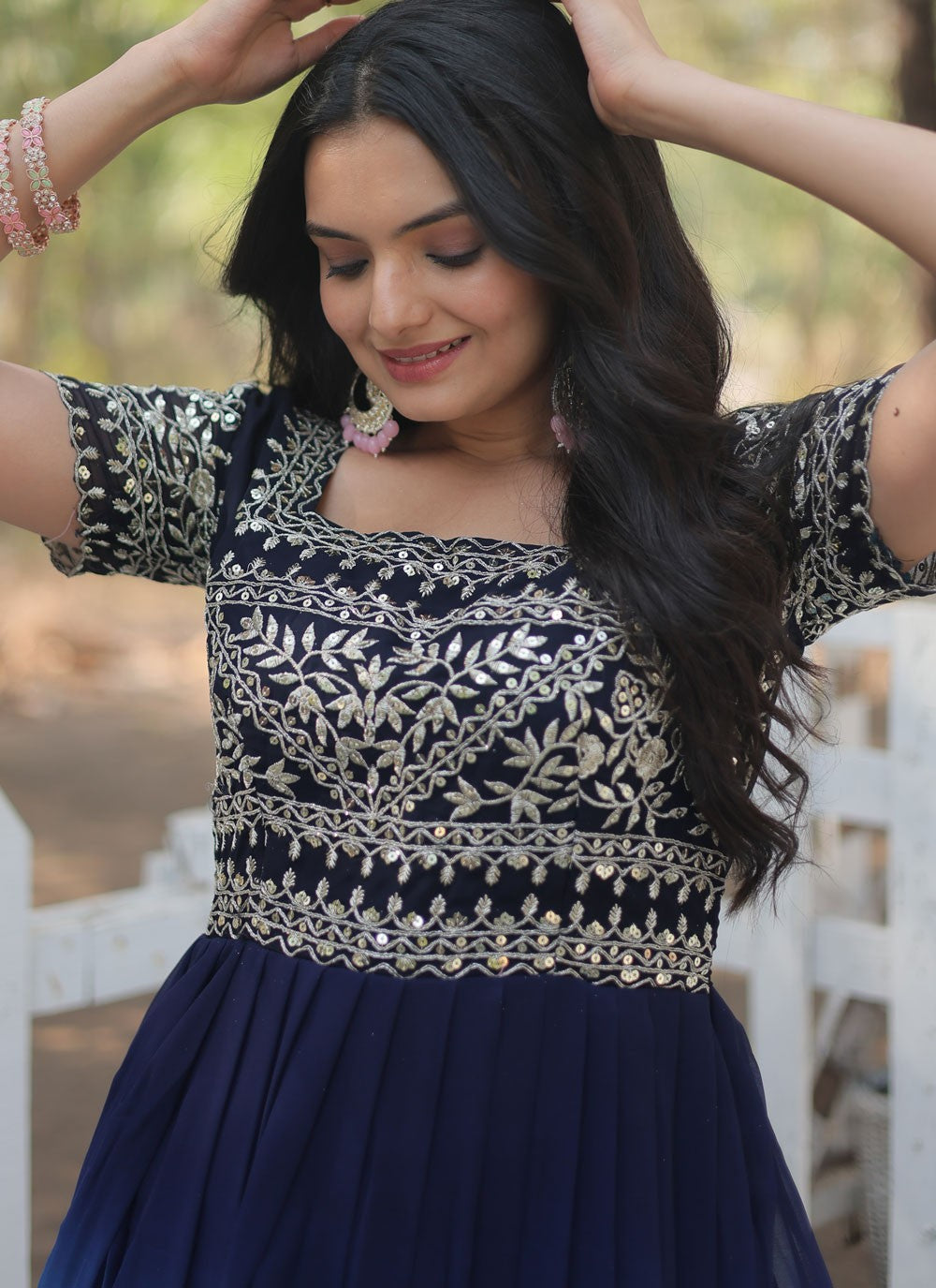 Faux Georgette Gown - G1468