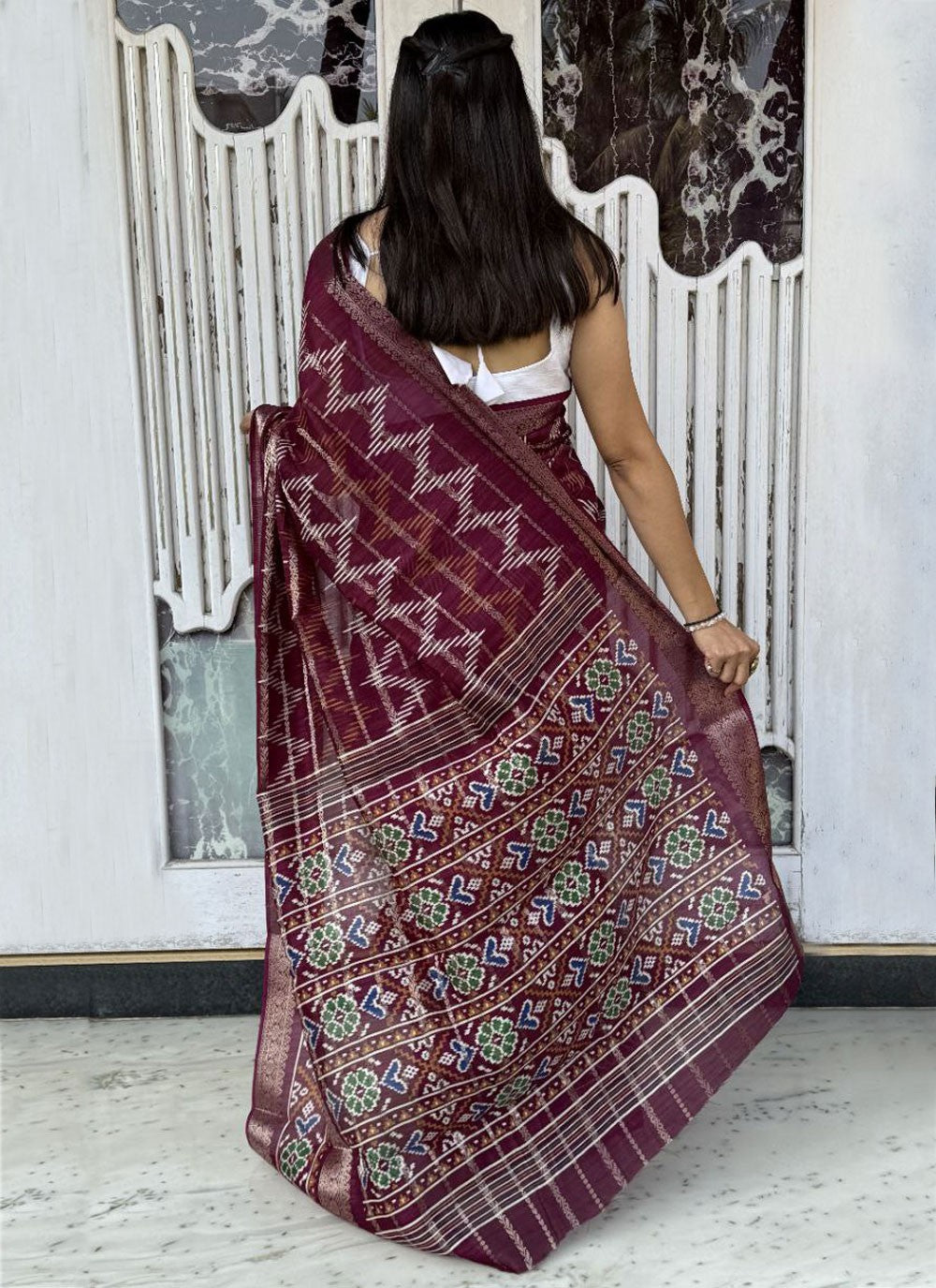 Printed Cotton Silk Saree - S11962