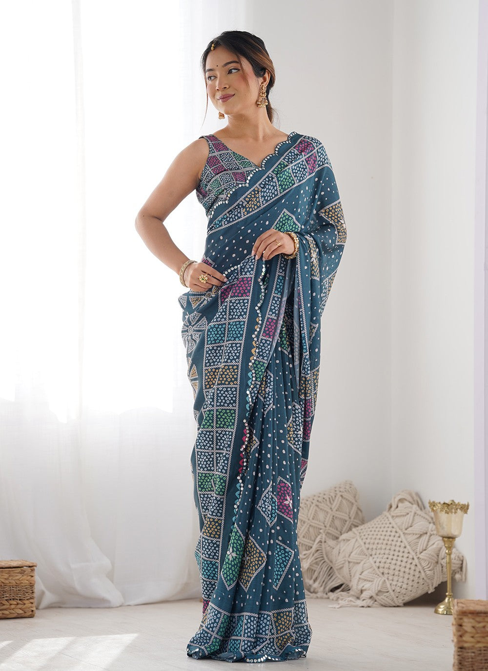 Contemporary Digital Print Multi Colour Chinon S12393
