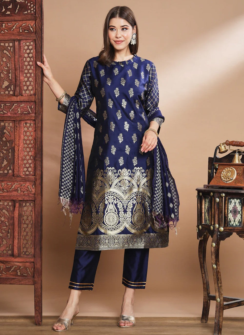 Cotton Silk Salwar Suit - T1518