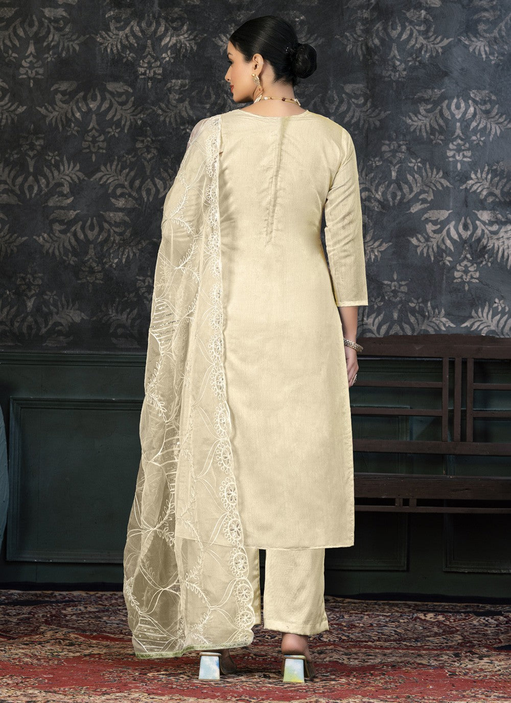 Organza Salwar Suit - T1417