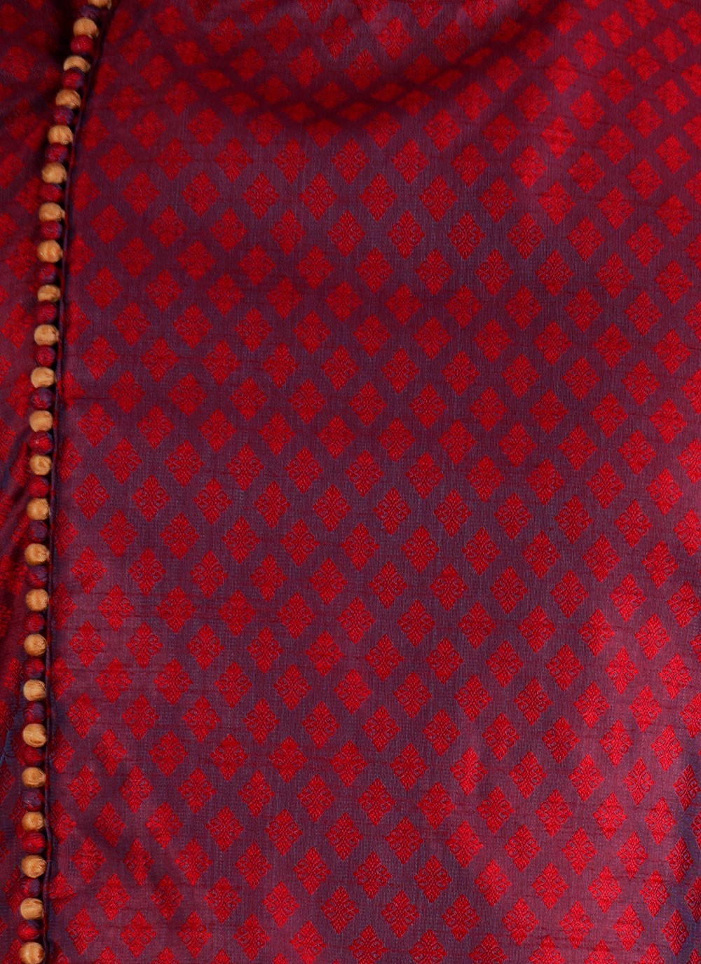Weaving Zari Jacquard, Satin Maroon Dhoti Kurta - M6526