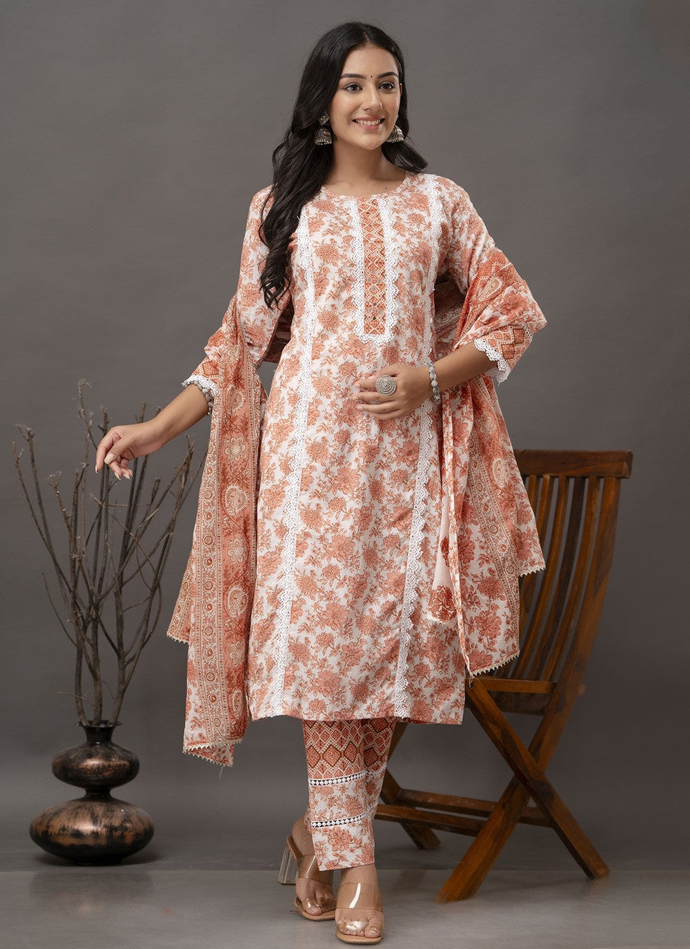 Cotton , Rayon Anarkali - T1464