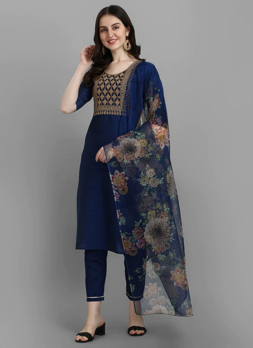 Silk Salwar Suit - T1339