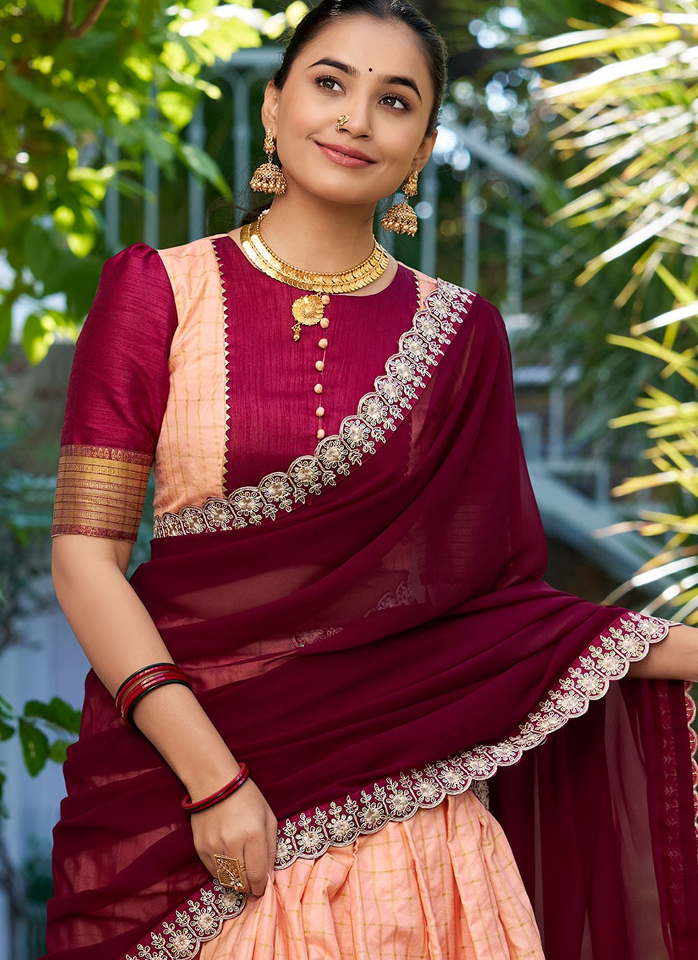 Fancy Fabric Ceremonial, Festival, Mehandi & Sangeet Readymade Lehenga Choli L3561