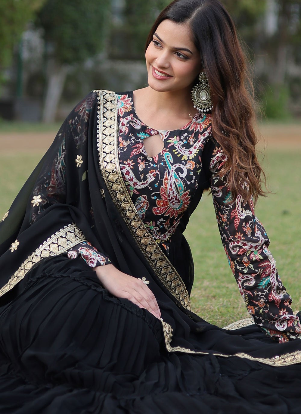 Faux Georgette Gown - G1354
