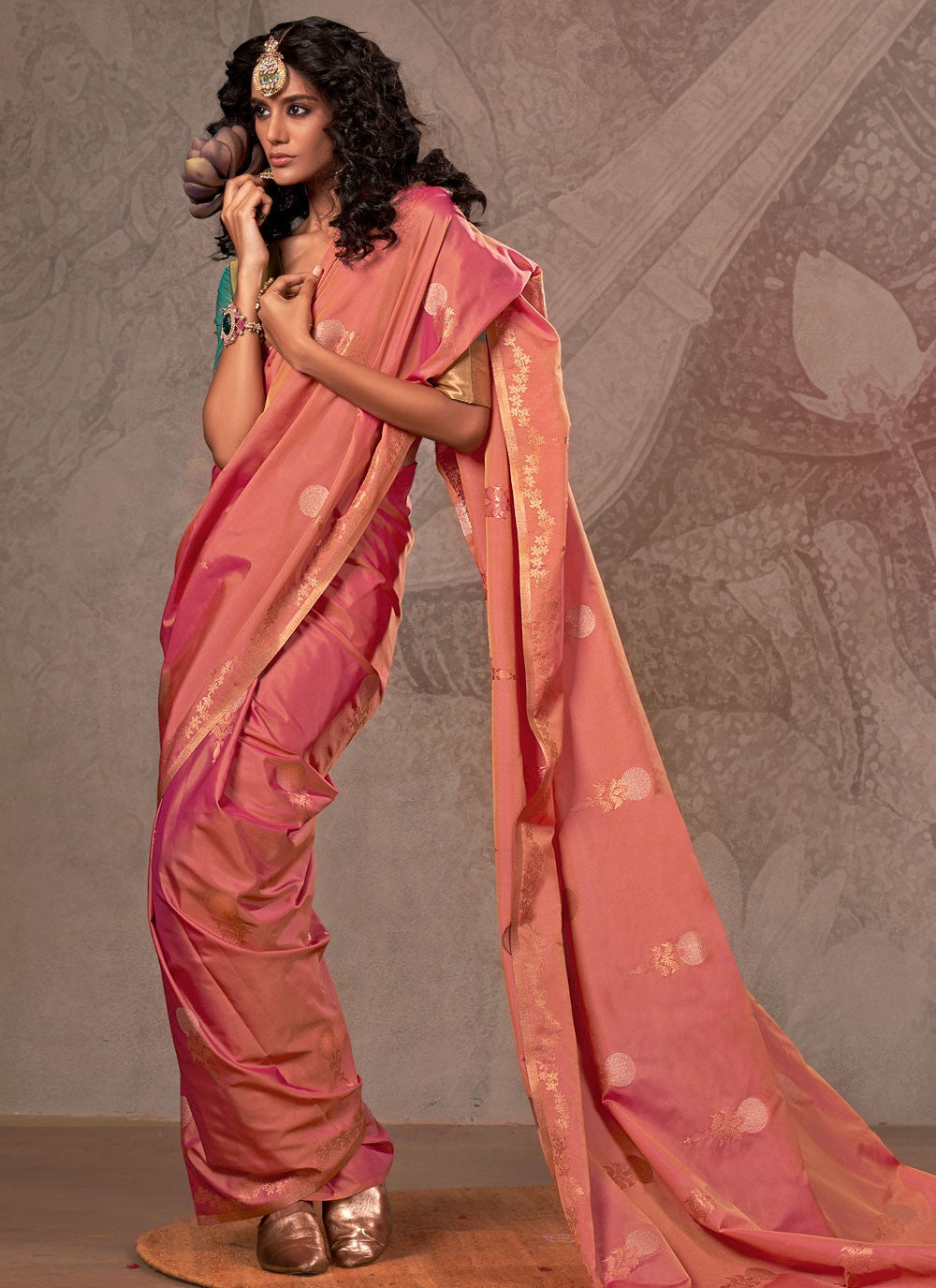 Designer Weaving Zari Hot Pink, Pink Handloom Silk Saree S13295