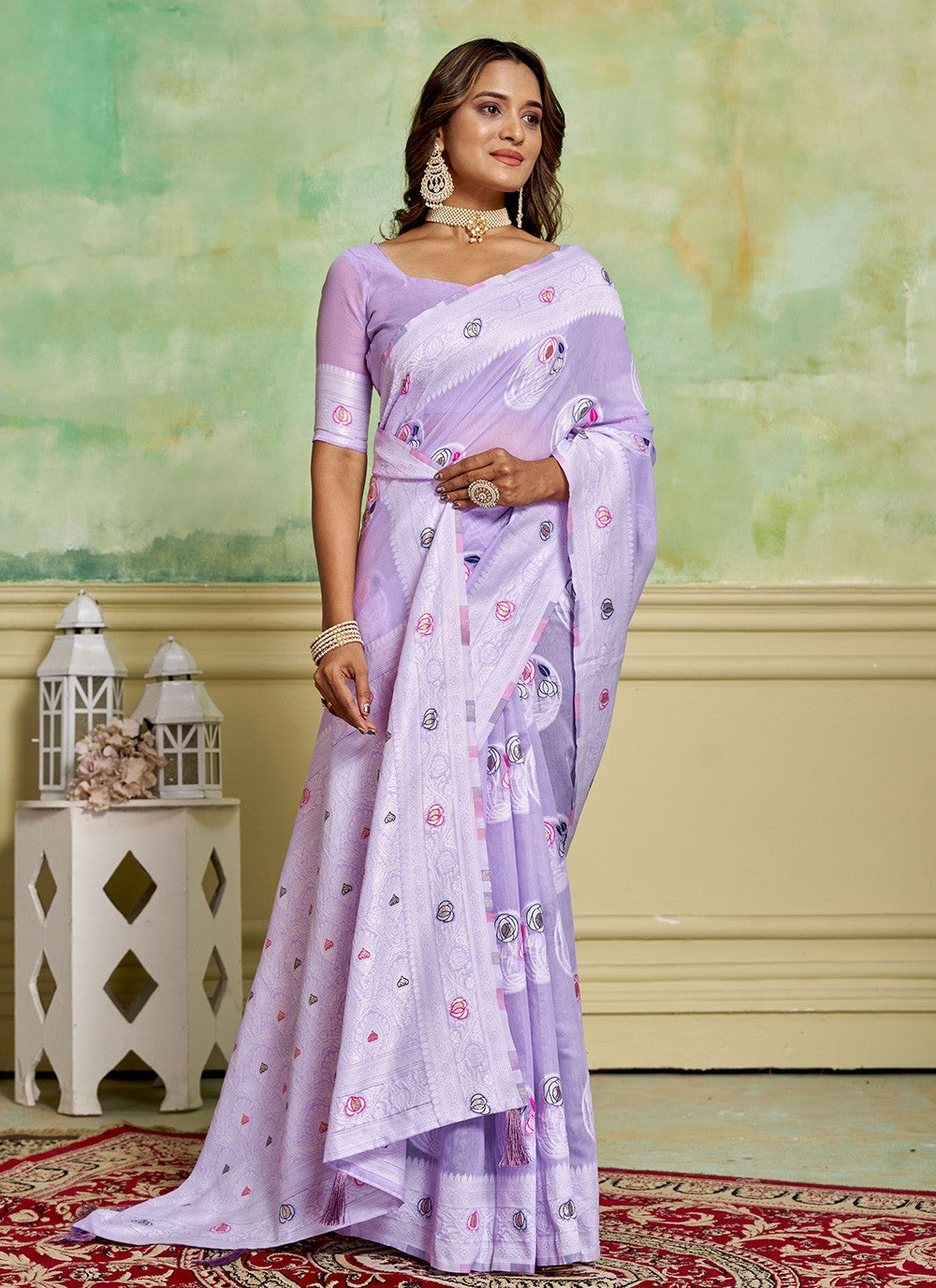 Woven Cotton Saree - S11676