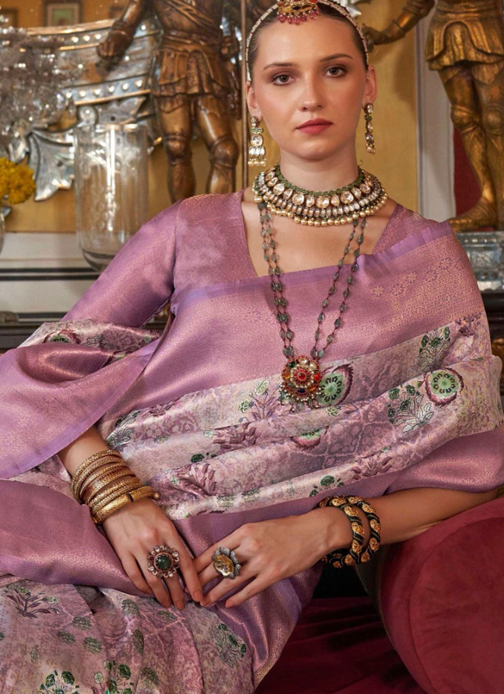 Classic Border Work Tussar Silk Saree - S9897