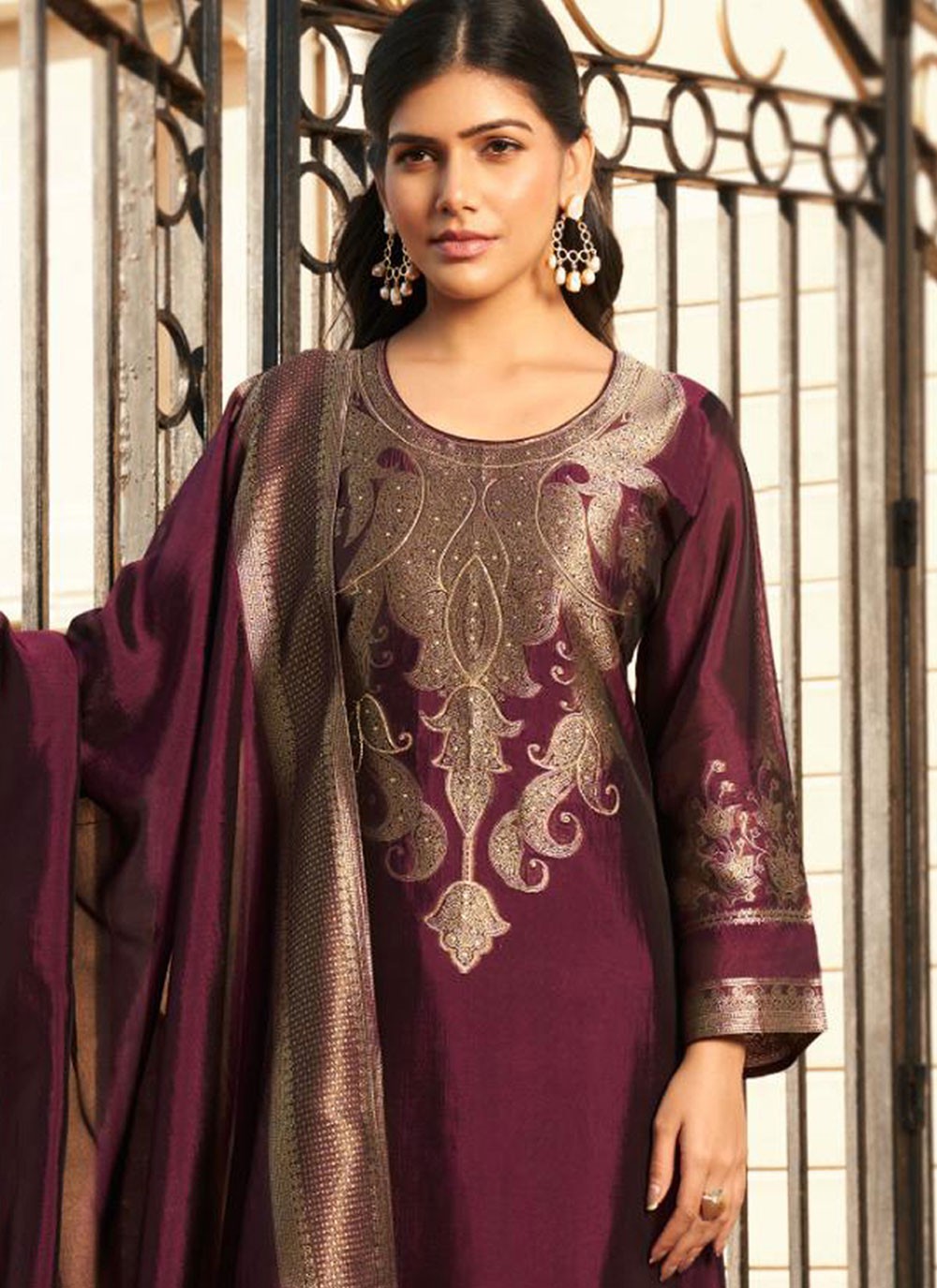 Archive Woven 316152 Maroon T6640