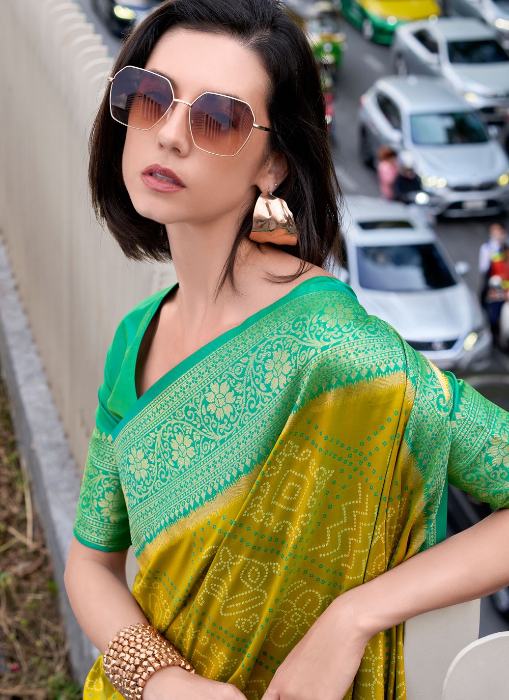Multi Colour Silk Classic Saree Weaving Zari S18082