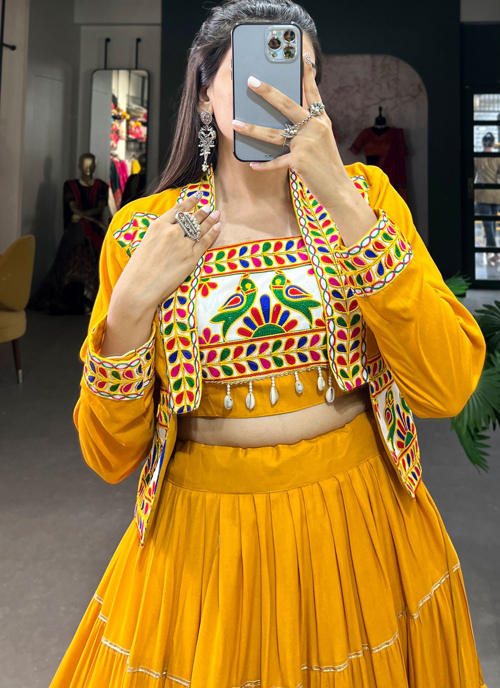 Plain Rayon Readymade Lehenga Choli - L2060