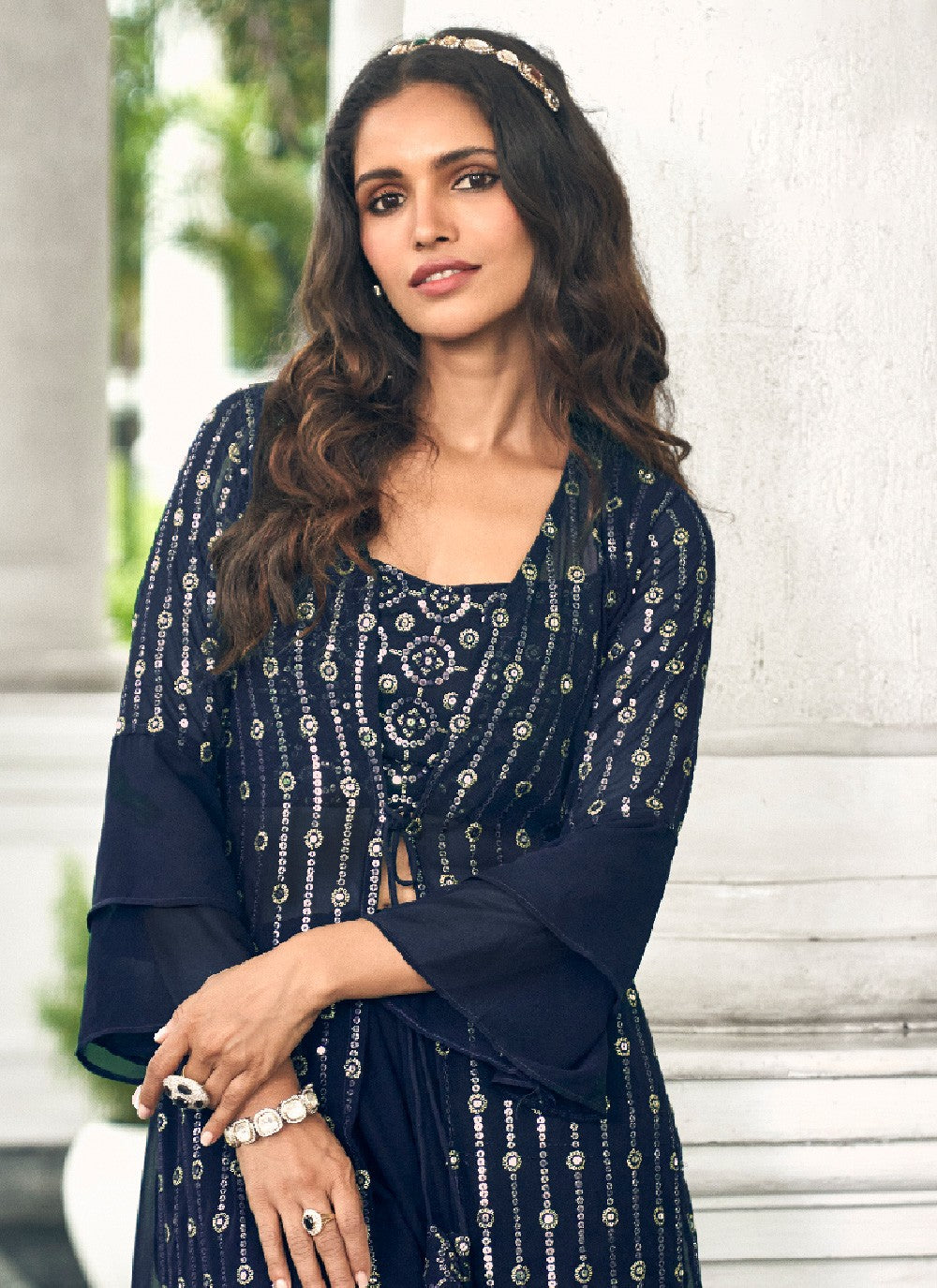Faux Georgette Salwar Suit - T1256