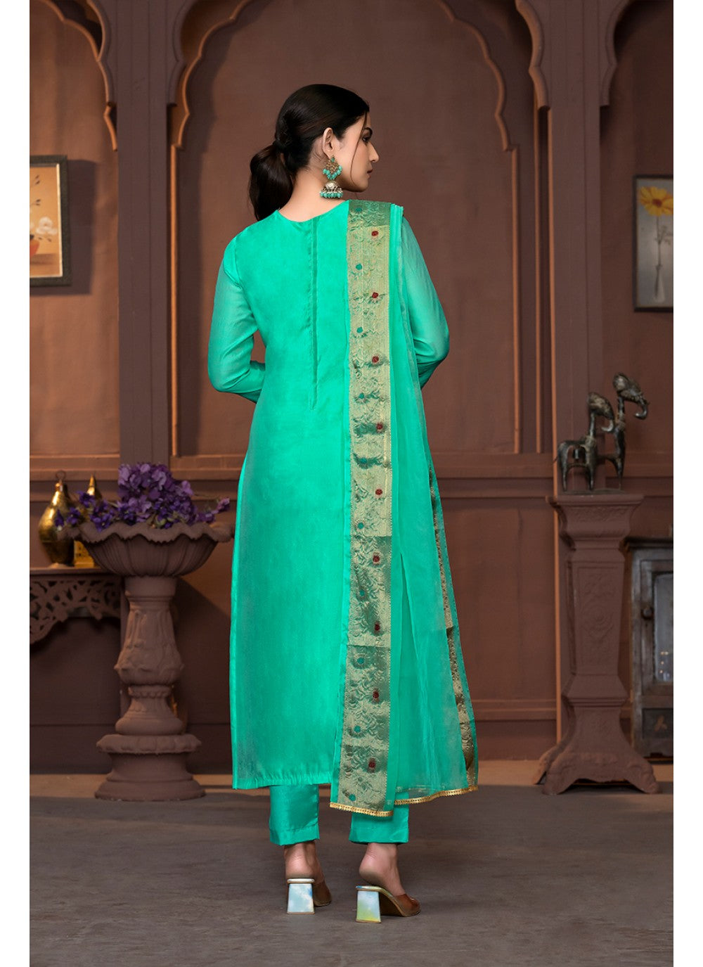 Cotton Palazzo Suit - T3437