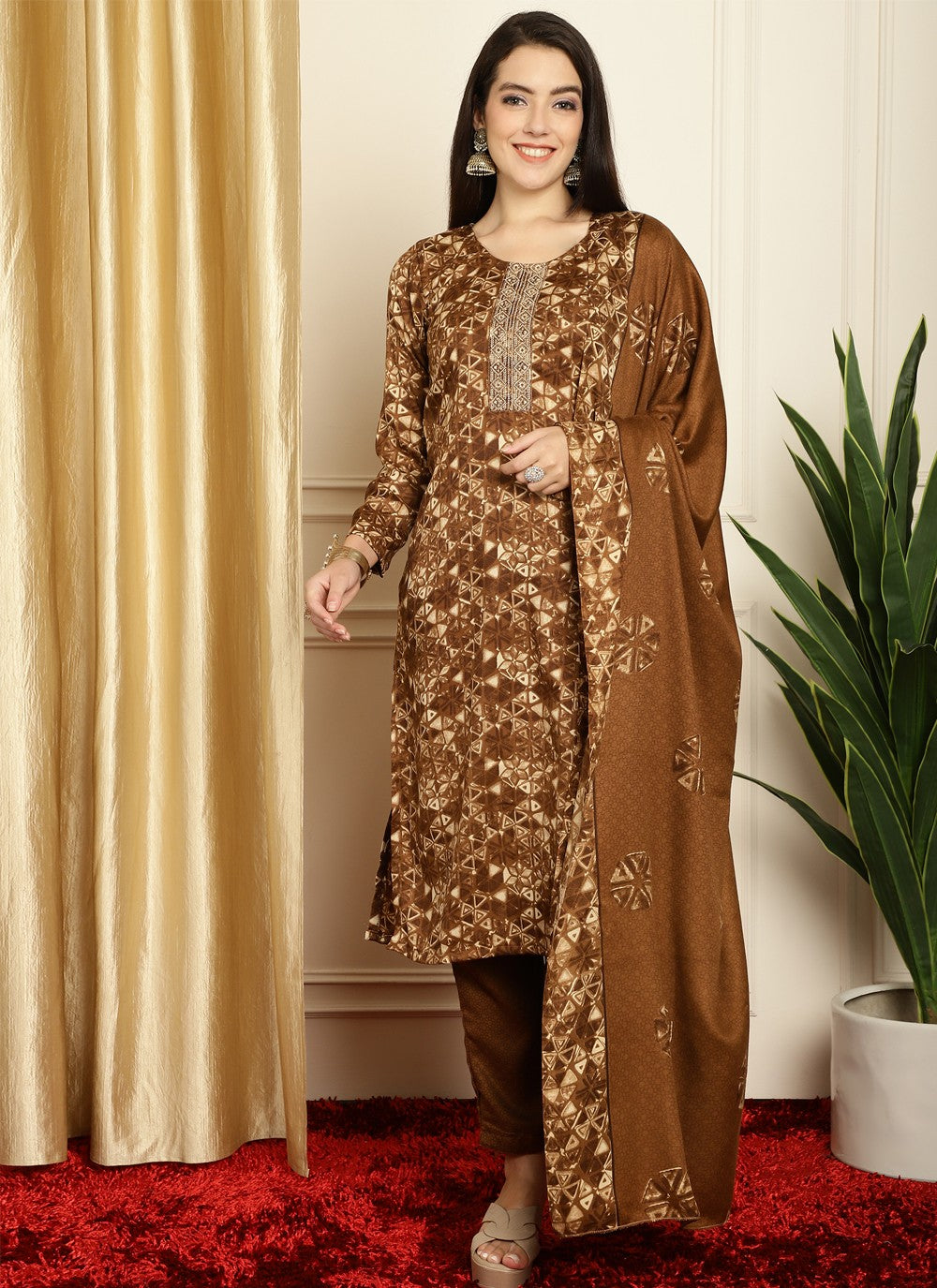 Pashmina Salwar Suit - T1359
