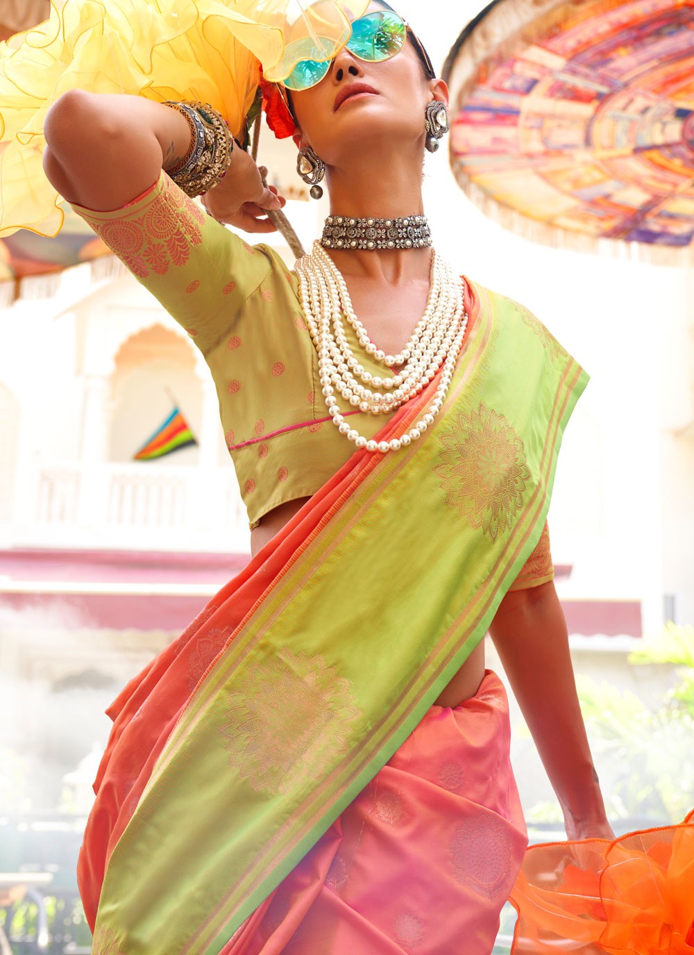 Classic Weaving Zari Katan Silk Saree - S7749