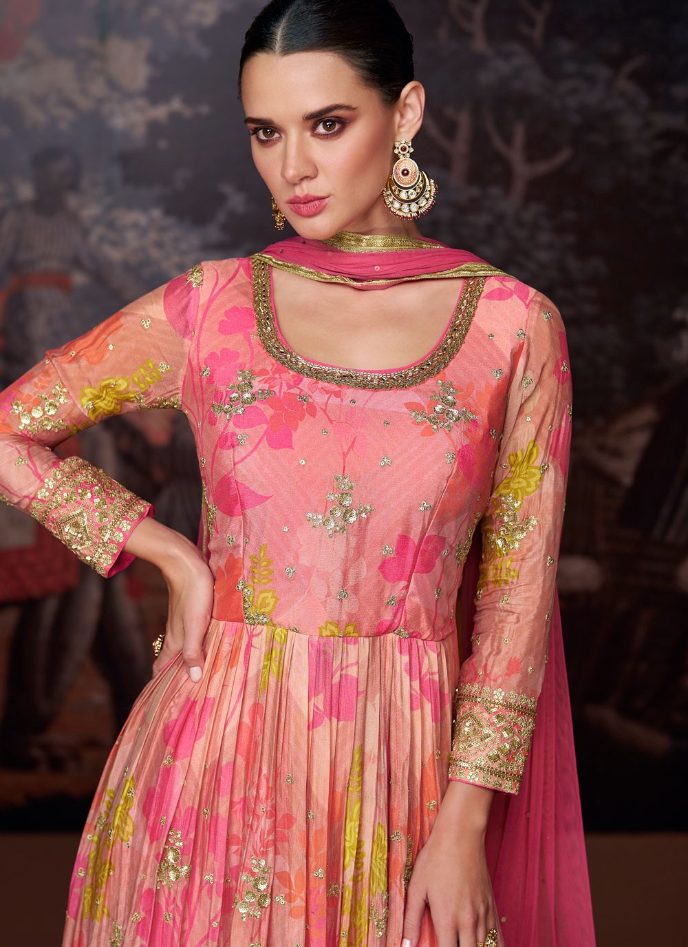 Georgette Salwar Suit - T1593