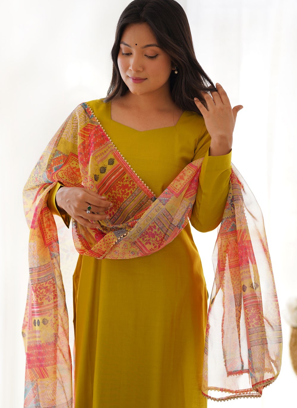 Pant Style Suit Plain Green T7637
