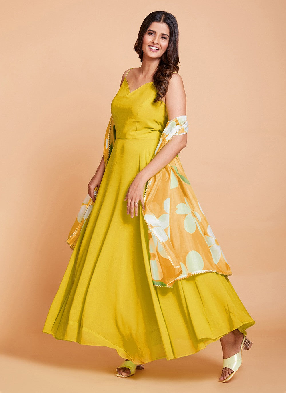 Faux Georgette Gown - G1157