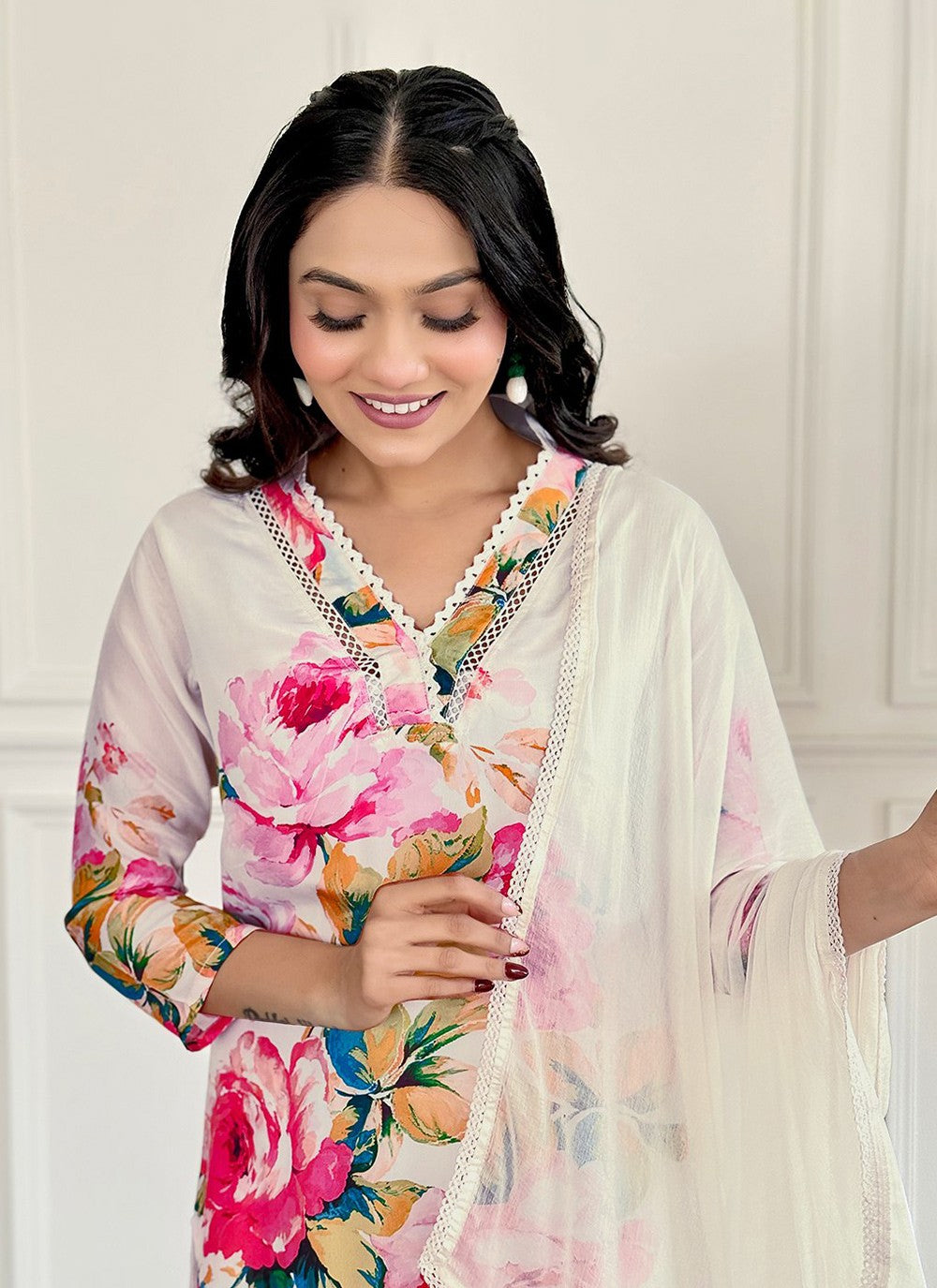 Embroidered Pure Crepe Salwar Suit - T4513