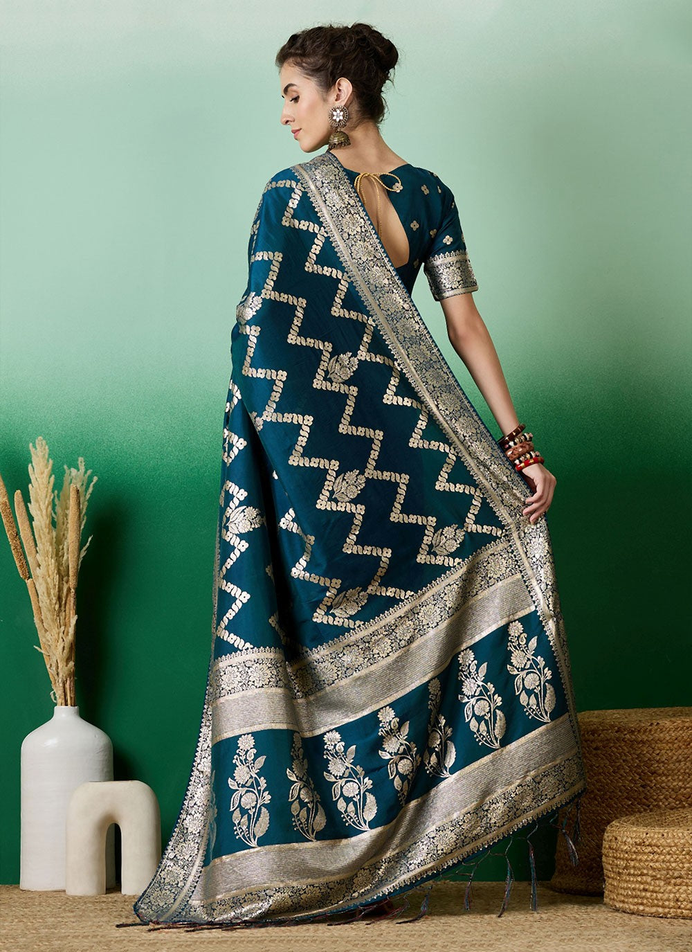 Classic Woven Cotton Saree - S6963
