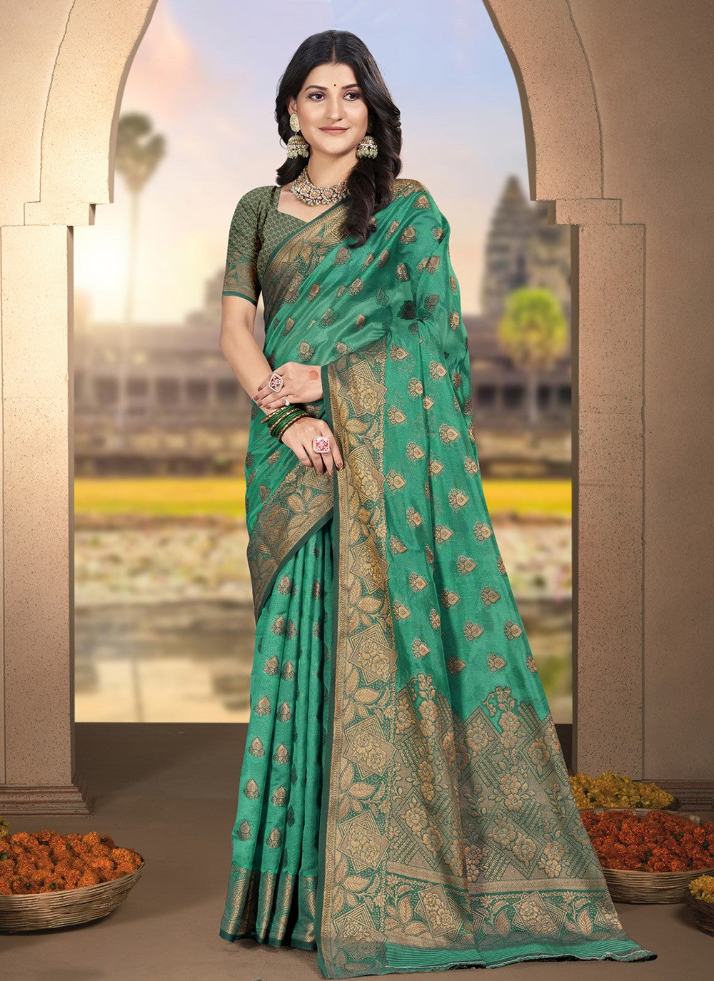 Contemporary Woven Rama Silk S12755