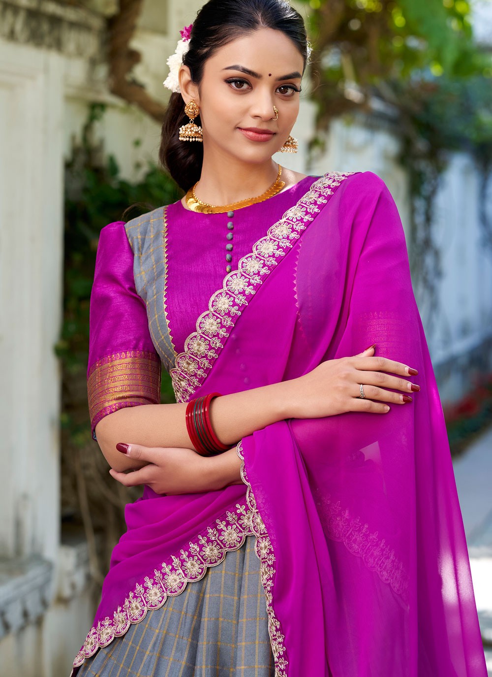 Fancy Fabric Ceremonial, Festival, Mehandi & Sangeet Readymade Lehenga Choli L3560