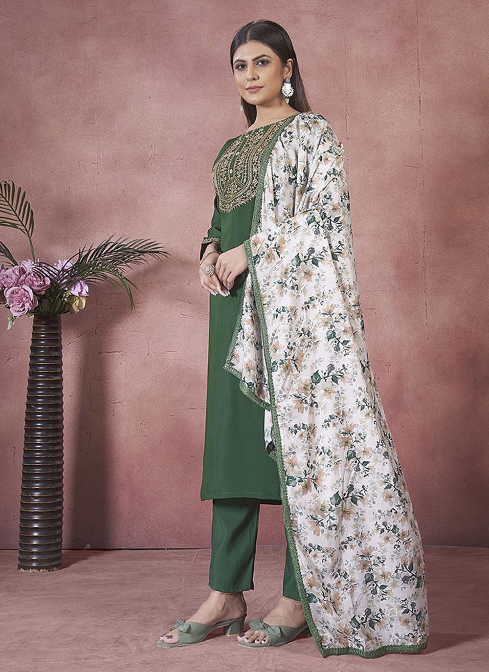 Art Silk Salwar Suit - T3107
