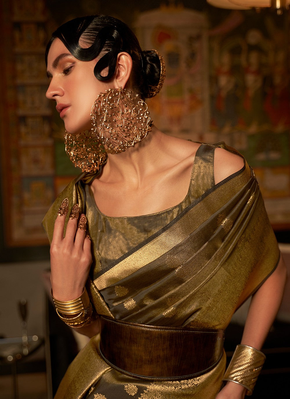 Trendy Weaving Zari Silk Saree - S3328