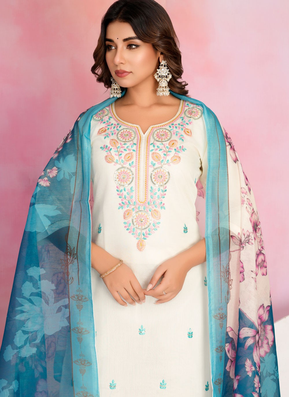 Archive Embroidered, Sequins 316791 White T6825