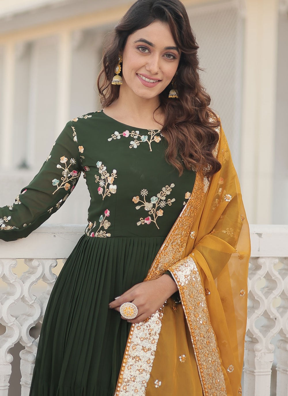 Faux Georgette Gown - G1343