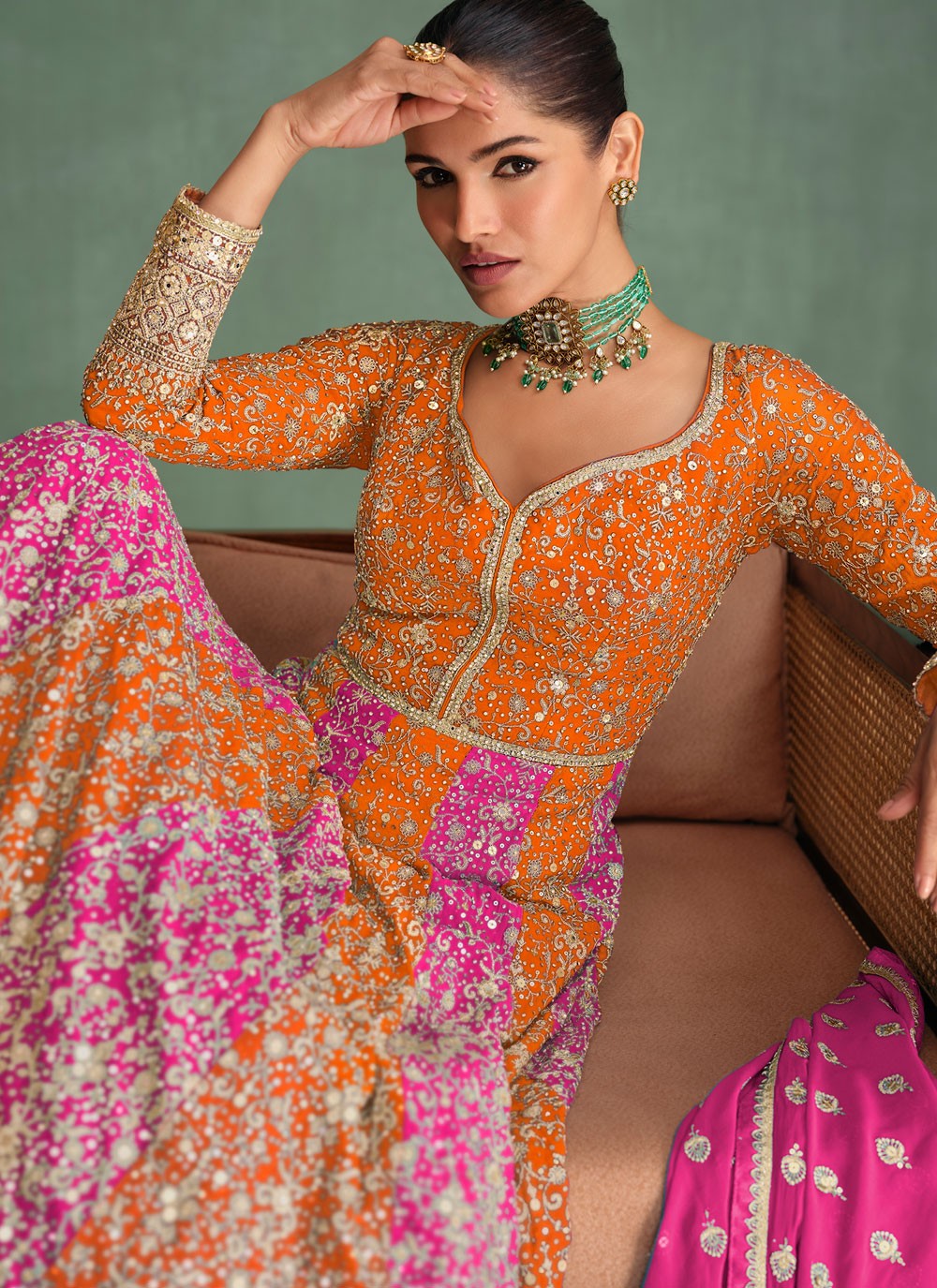 Dimond Pure Georgette Gown - G1892