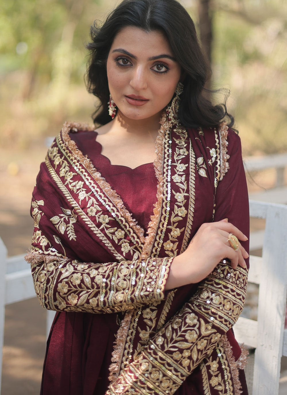 Vichitra Silk Gown - G1527