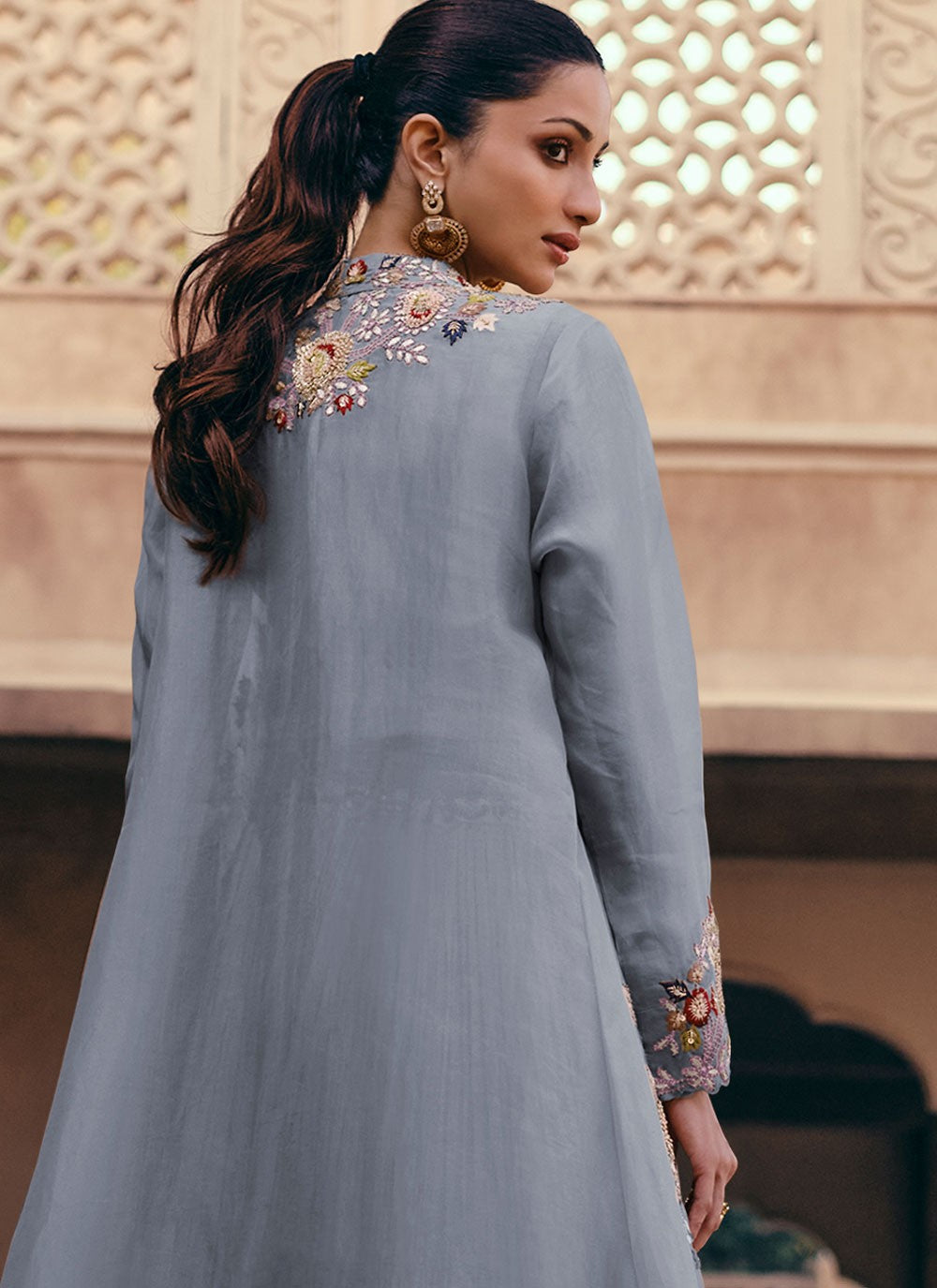 Chinon Mehandi & Sangeet, Reception Readymade Lehenga Choli L3641