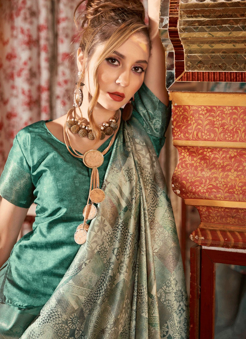 Classic Fancy Work Silk Saree - S6380