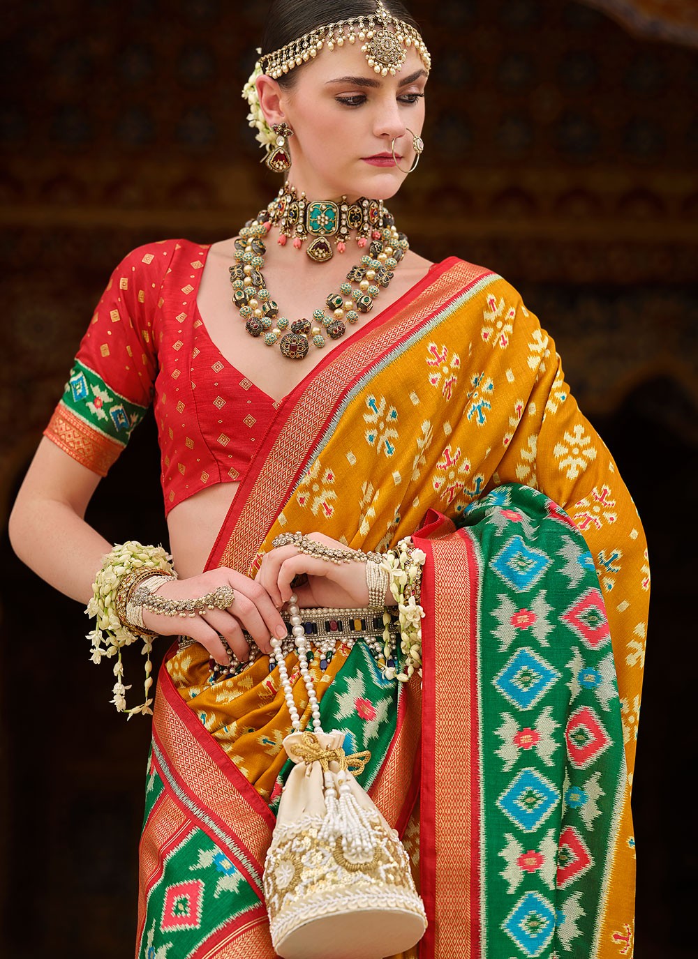Classic Fancy Work Silk Saree - S8555