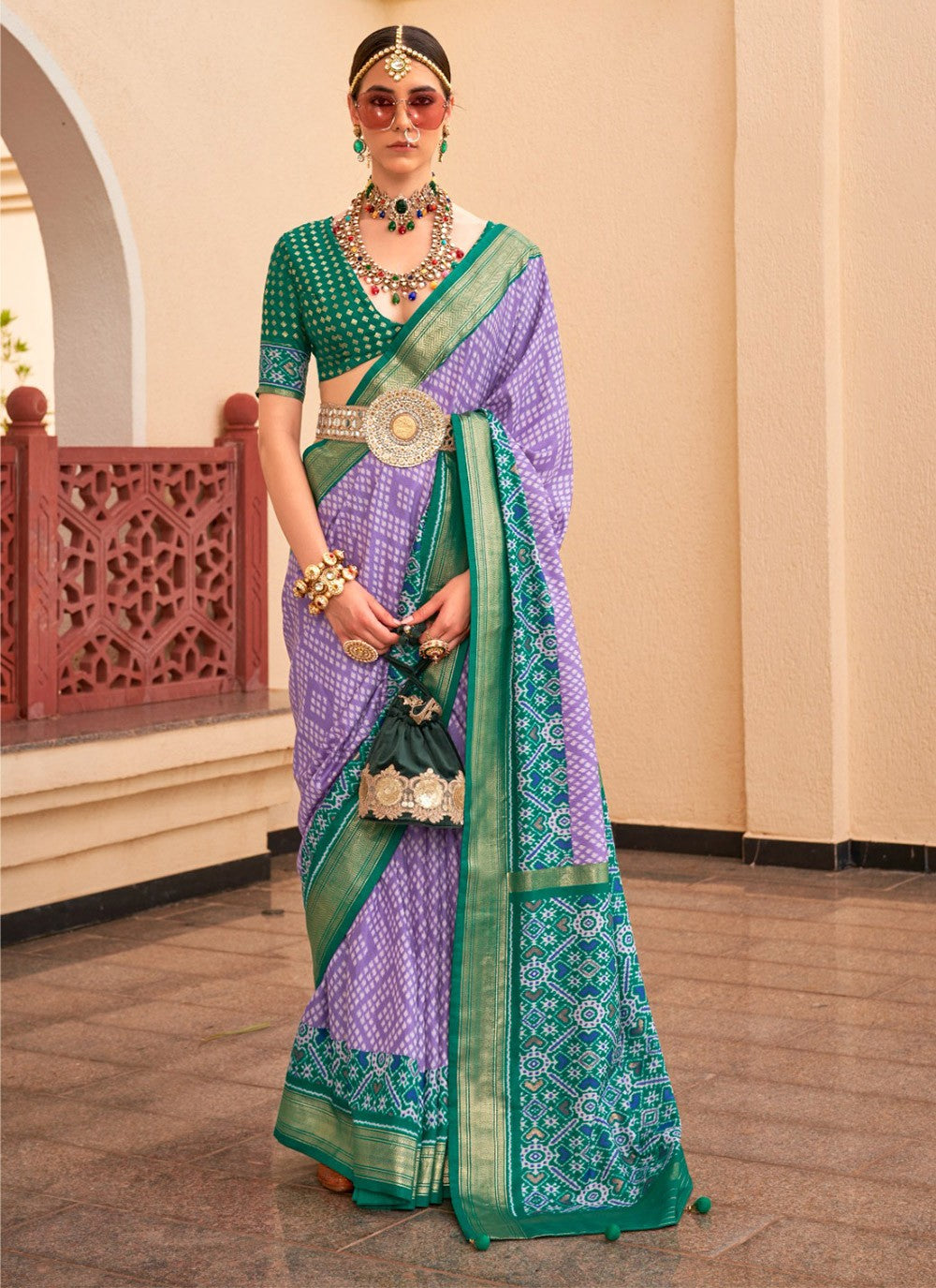 Traditional Printed Silk Saree - S4518