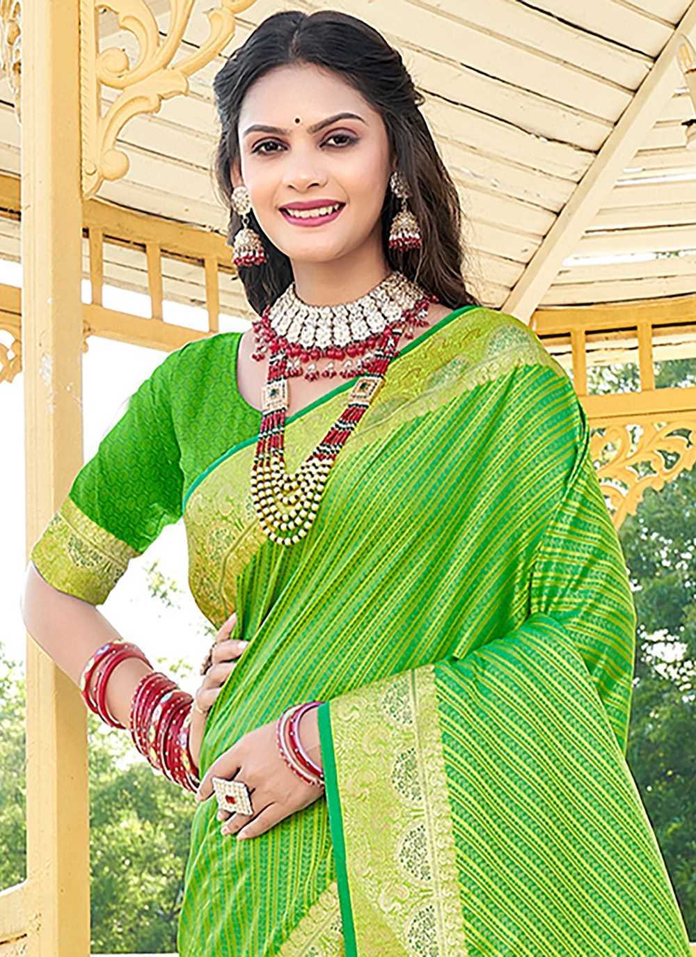 Traditional Weaving Zari Silk Saree - S6658