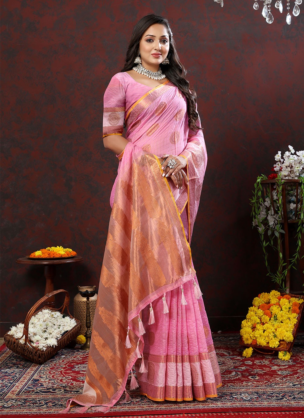 Trendy Weaving Zari Soft Cotton Saree - S4940
