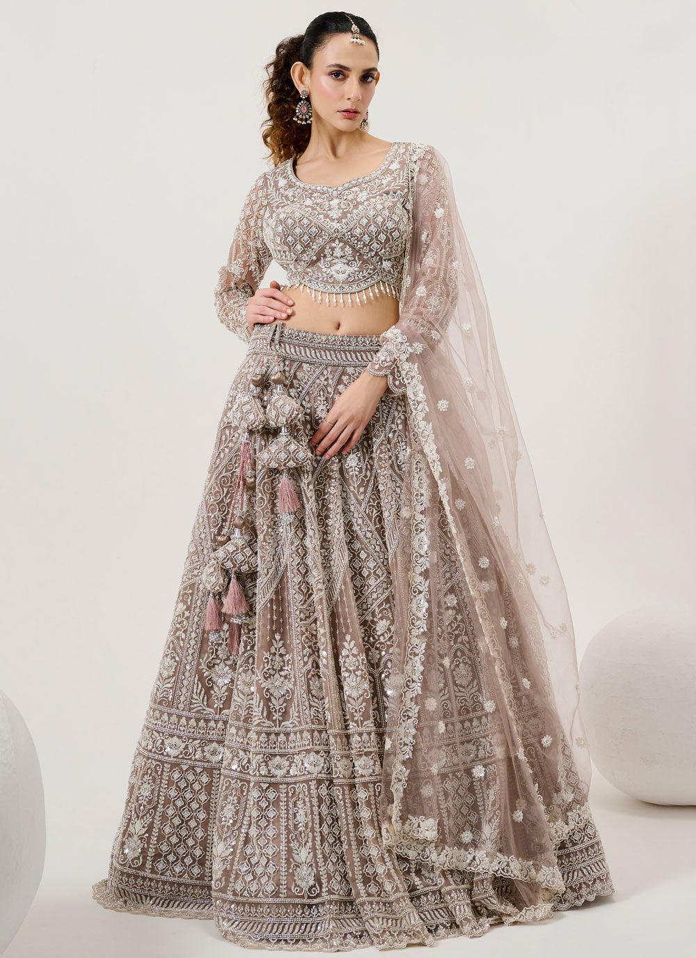 Embroidered Silk Readymade Lehenga Choli - L2801
