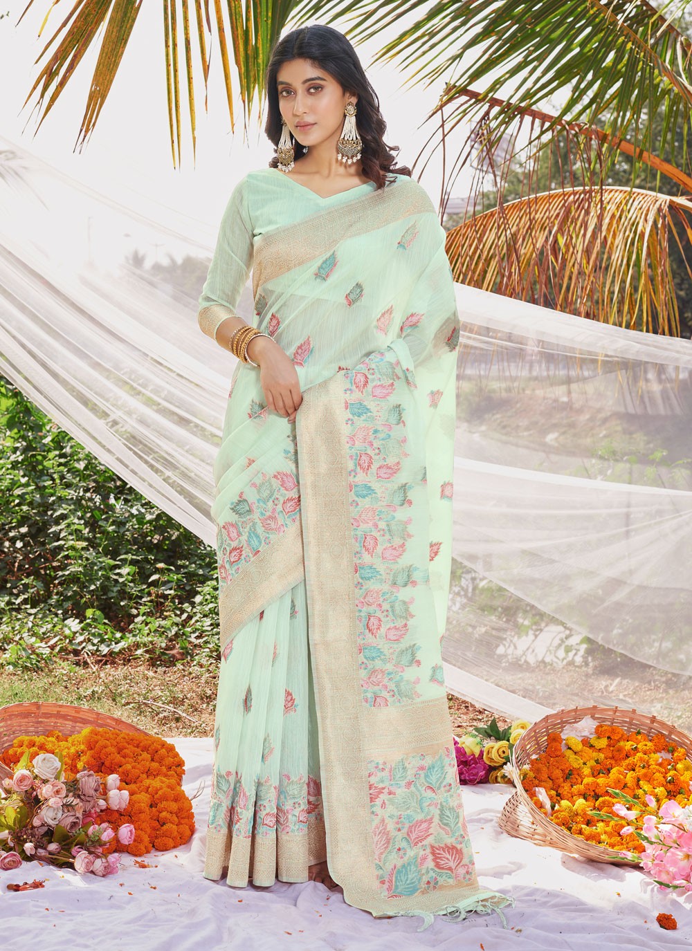 Trendy Thread Cotton Saree - S5947