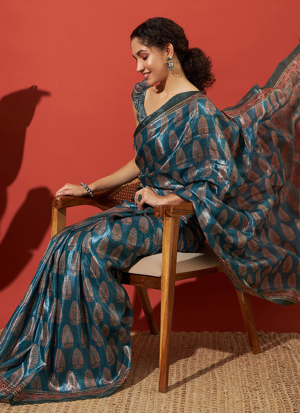 Rama Tissue Trendy Saree Printed S17701
