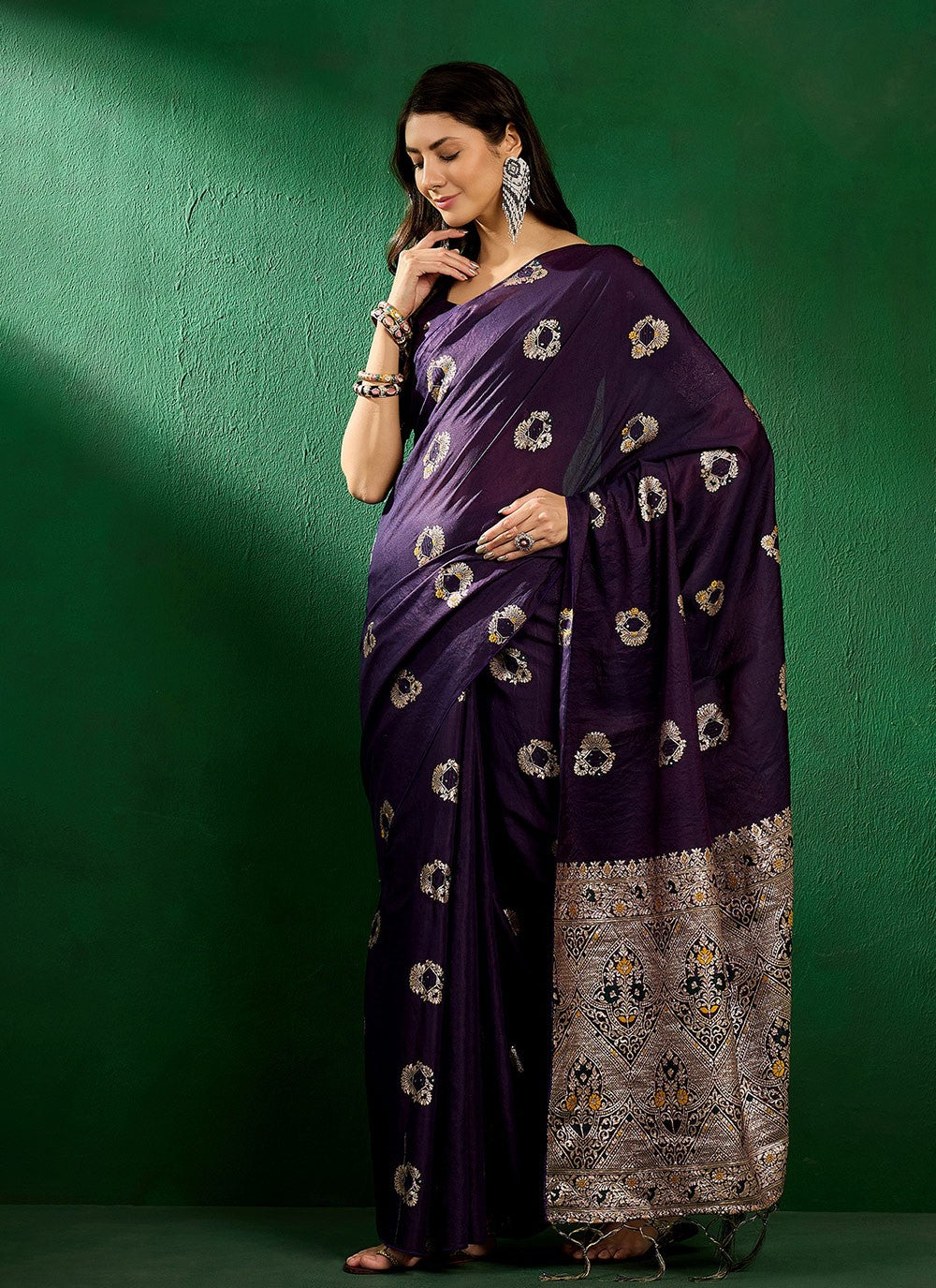 Casual Jacquard Work Cotton Saree - S6973