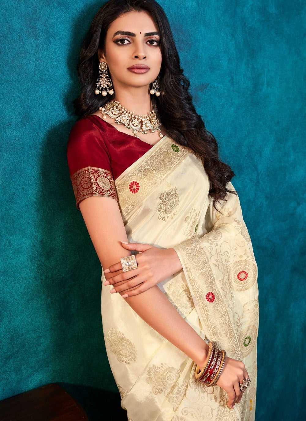 Traditional Weaving Zari Silk Hot Pink Saree - S11365