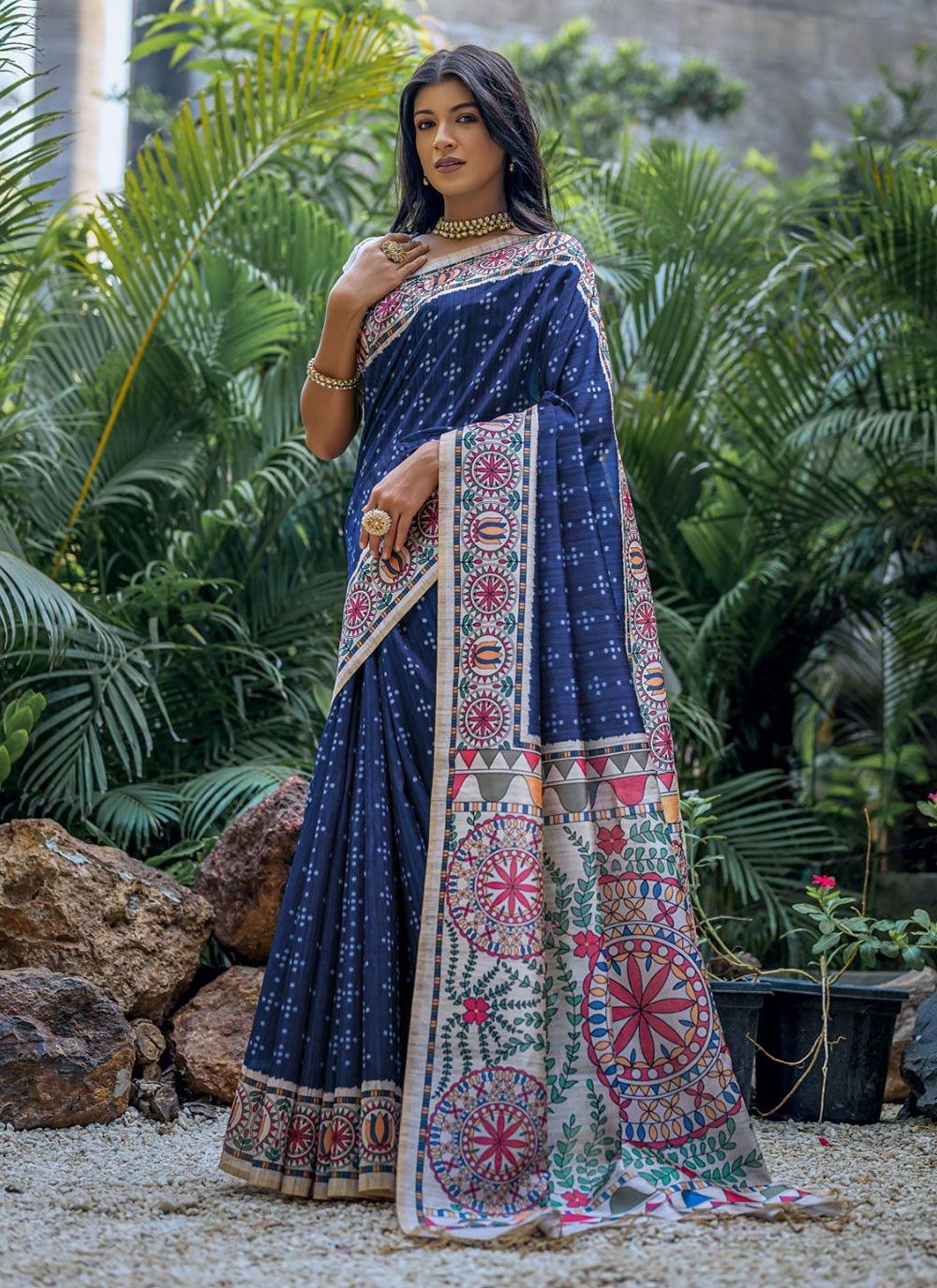 Trendy Woven Tussar Silk Saree - S4897