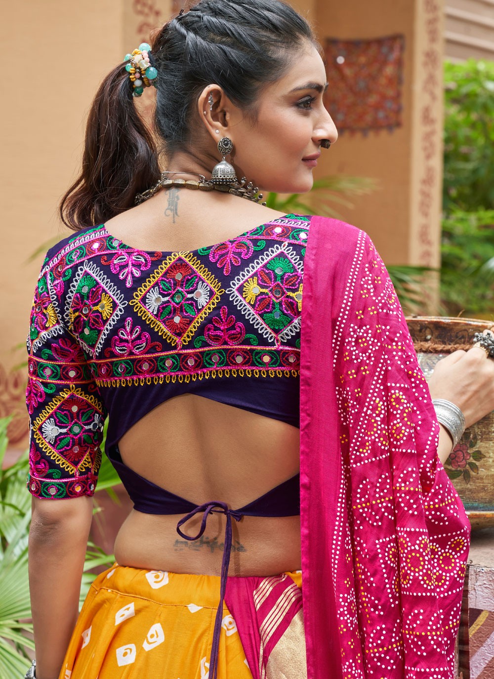Embroidered Viscose Readymade Lehenga Choli - L2286